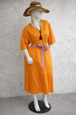 ✨MARINA RINALDI  Abito arancione midi in COTONE   MR 29= IT58, DE50, FR54, GB24