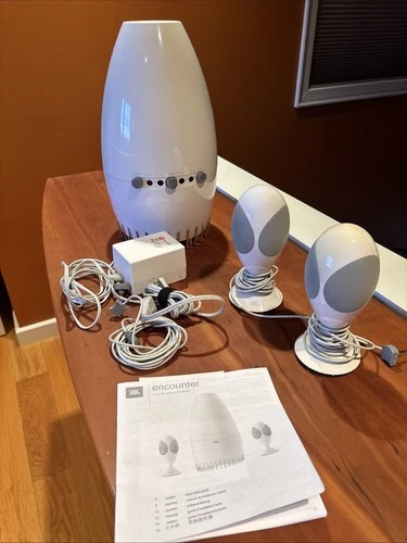 JBL Encounter 2.1 Multimedia Speaker System White Large Egg Alien Speaker