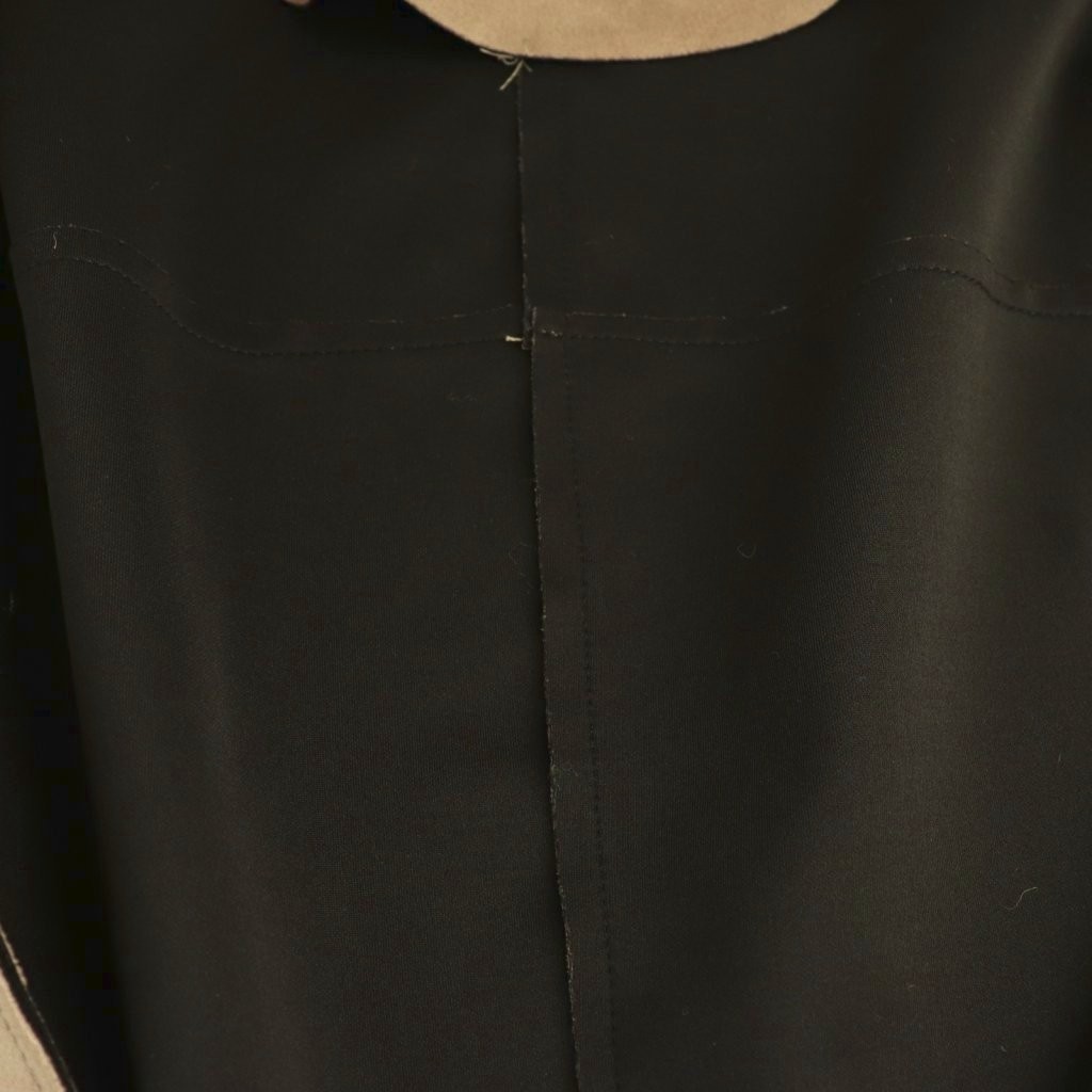 ZARA BASIC Collarless Jacket USA M Mocha Brown /C… - image 4