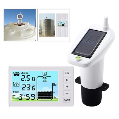 Wassertank Digital Füllstandsüberwachung Solarbetrieben mit Alarm und Zeitfunk