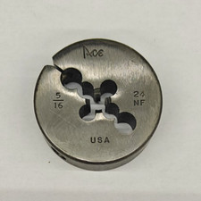 Ace 5/16"-24 NF Round Die 2" OD Screw Adjustable Die Carbon Steel USA