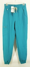 Figs Scrubs Zamora High Waisted Tall Pant Womens Size XS Teal NWT