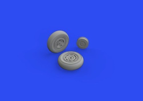 Eduard 648636 1/48 Tempest Mk. II Wheels for EDU & SHY (Mask & Resin)