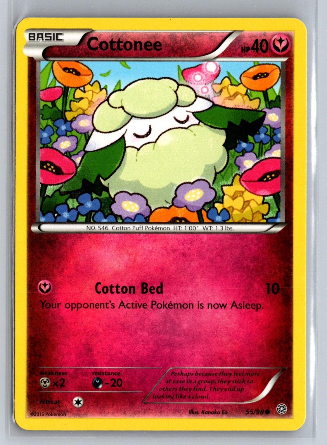 Cottonee Common XY - Ancient Origins 55/98 NM
