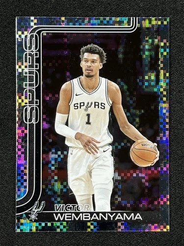 2025-26 Topps Flagship Basketball Victor Wembanyama #195 Victory Refractor Spurs