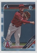 2019 Bowman Draft Chrome Sky Blue Refractor Will Wilson #BDC-182 2a9