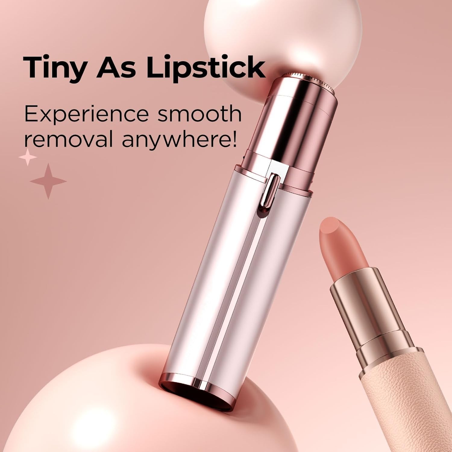 Facial Hair Removal for Women: Electric Face Razor with LED Light - Painless & I