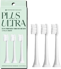 Plus Ultra Eco Friendly Toothbrush Replacement Heads 3 Pack  (Pack of 1)