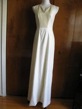 Fashion Star for Saks Fifth Ave Women’s Off White With Leather Dress New