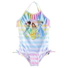 Disney Princess Swimsuit Toddler Girls Size 2 3 4 Swim 1 Piece Belle Tiana NWT