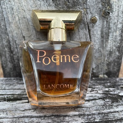 Poeme Lancôme Paris 1 Oz Eau De Parfum Spray Perfume Batch Code UX343 READ EDP