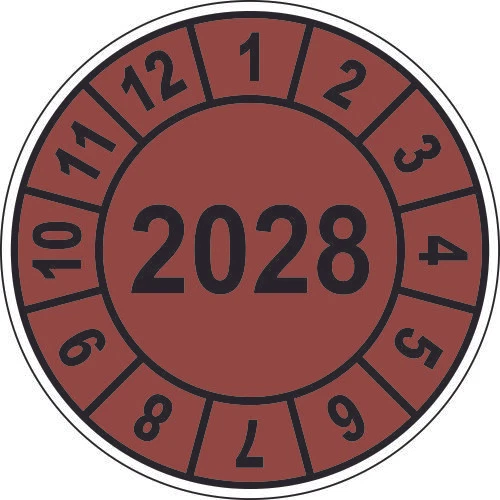 Prüfplakette, Wartungs-Plaketten, Prüfung, Etikett UVV BGV 2022 - 2027 - Bild 8 von 12