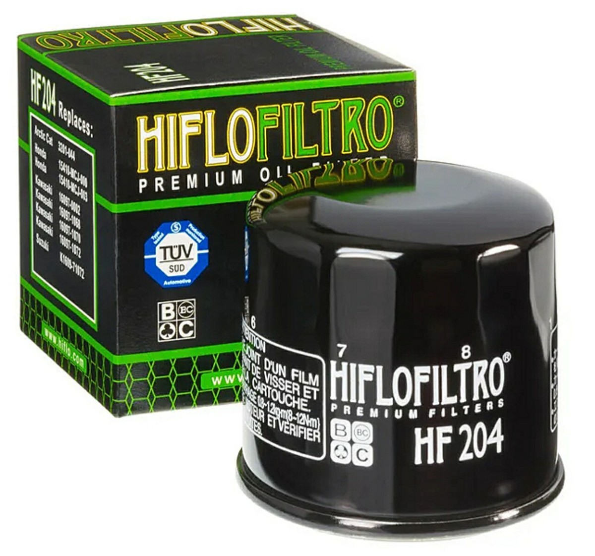 1 HiFlo Oil Filter HF204 For Honda Kawasaki Triumph Yamaha Harley