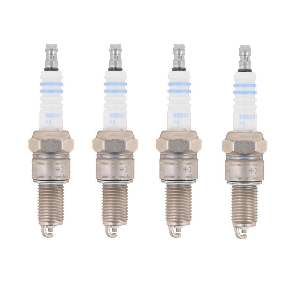 Bosch Super Plus Set of 4 Nickel Spark Plugs For Audi Ford Nissan Toyota VW L4