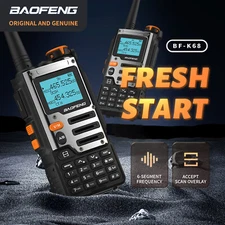 BAOFENG K68 8W Ham Handheld Radio Two Way Walkie Talkie Earpiece 3000mAh Battery