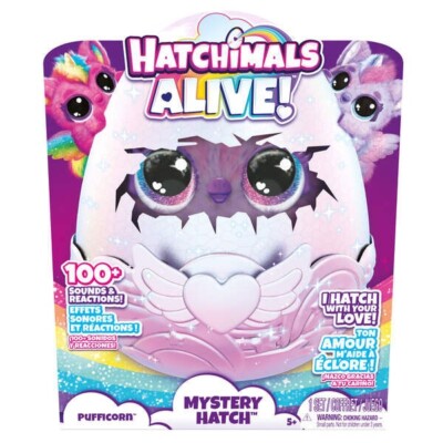 HATCHIMALS ALIVE MYSTERY HATCH PUFFACORN NEU OVP