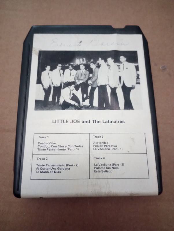 Little Joe and the Latinaires 8 Track Tape Rare...Gallito Records 1977...RARE