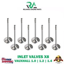 OPEL VAUXHALL A12XEL A14NET INLET VALVE X8 SET 1.2 | 1.4 PETROL ENGINE 90529527