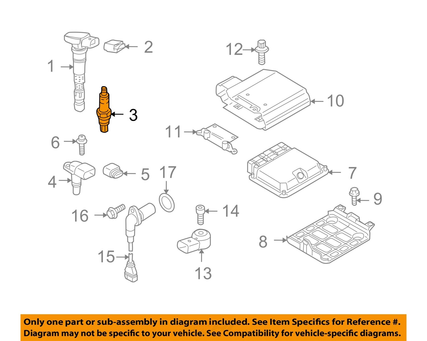 AUDI OEM 06-09 A3 Quattro Electrical Ignition System-Spark Plug 101905606A