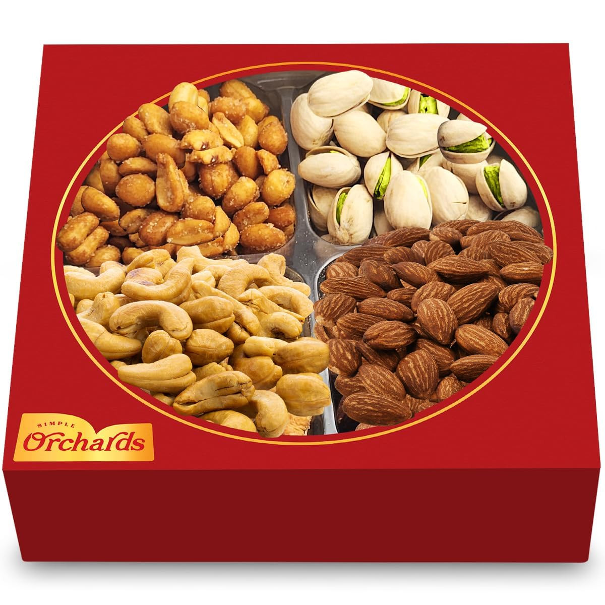 Nuts Gift Basket - Basket of Cravings Gourmet Nuts Collection, Premium Mixed Nut