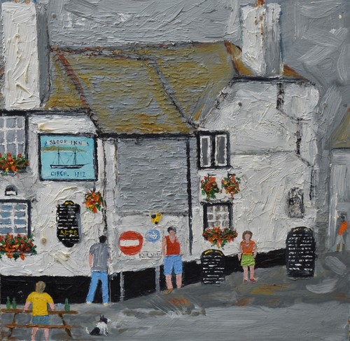 Gordon Couch Original Acrylic Painting The Sloop Inn St Ives Cornwall ...