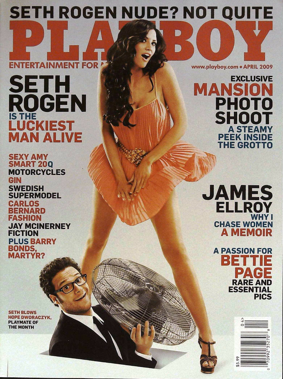 PLAYBOY US April 2009 SETH ROGEN & HOPE DWORACZYK Aleksandra Eriksson @ LIKE NEW
