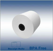 3 1/8" (80MM) x 308' BPA Free Thermal Paper Rolls - 50 Epson TM Thermal Printers