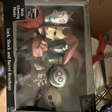 Tim Burton  s Nightmare Before Christmas Lock Shock And Barrel Beanbags Plush Set