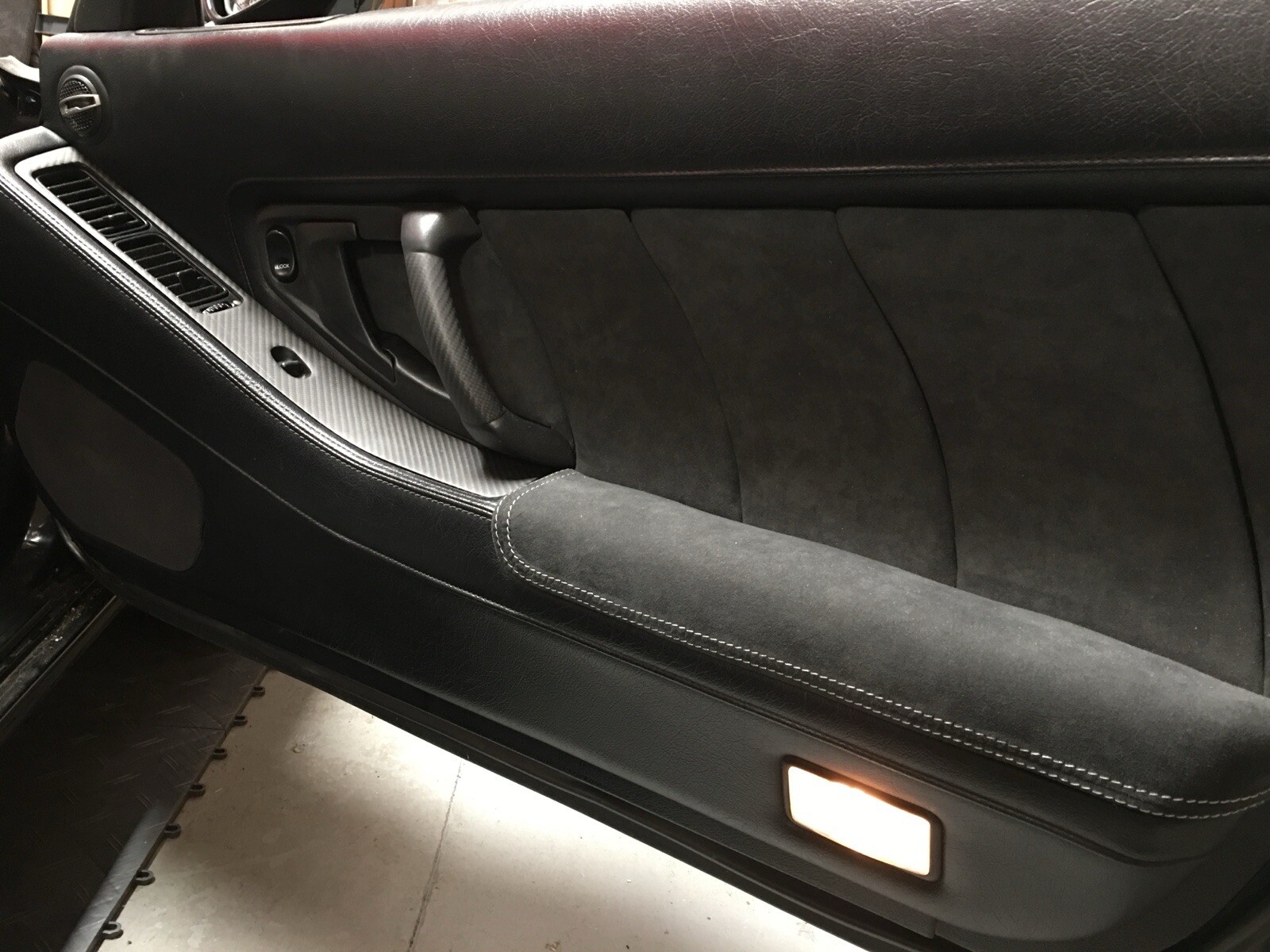 Honda Acura NSX Carbon Fiber Premium Leather Door Elbow Rests