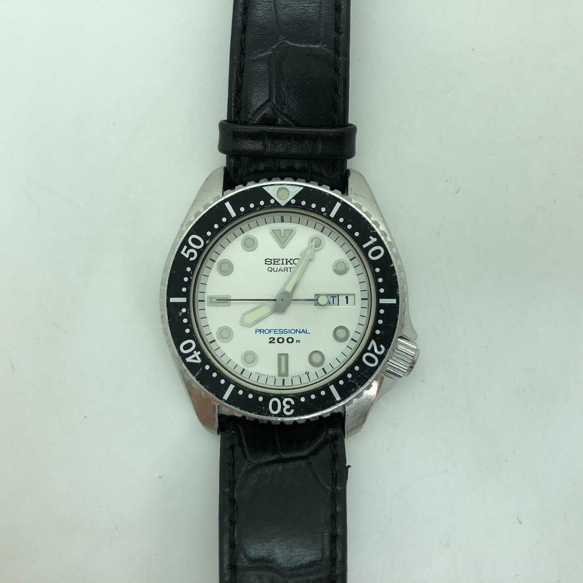 マ*ン様 SEIKO 6458クォーツ 腕時計 セイコー 6458ダイバー ミドルサイズ 150m クォーツダイバー