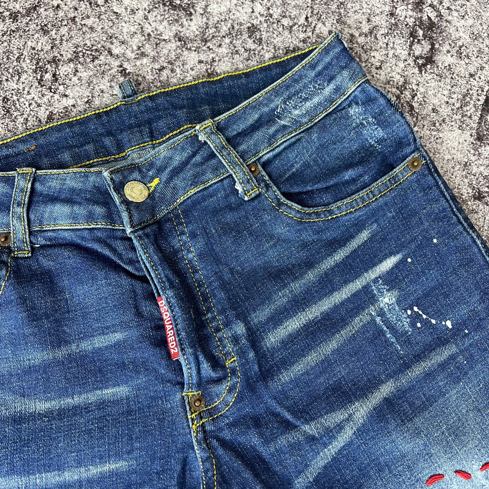 Pantalone Jeans Dsquared2 Made in Italy Blu Taglia 44