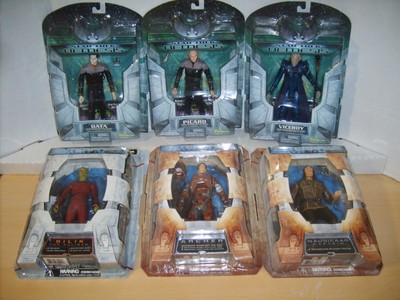 6 Kunst Asylum STAR TREK FIGUR SET NEMISIS PICARD DATA VICEROY ENTERPRISE ARCHER