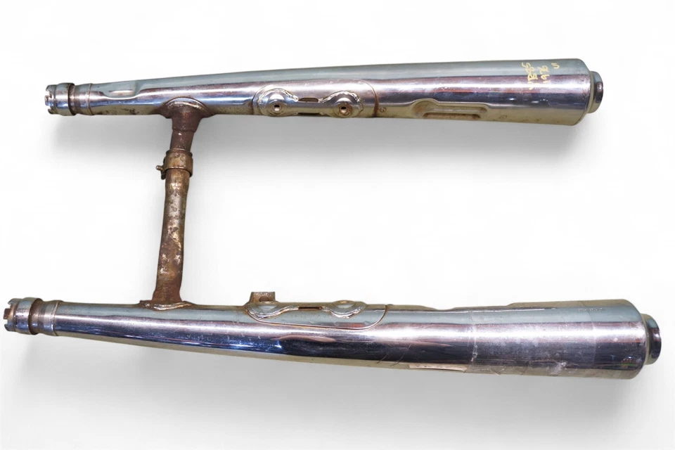 1977 Yamaha XS 650 Mufflers 584-14711-80-00 584-14721-80-00 1976 *2708 #25  - Image 2 of 4