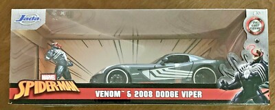 JADA 2020 Marvel Spider-Man VENOM & 2008 Dodge Viper #31750 1:24
