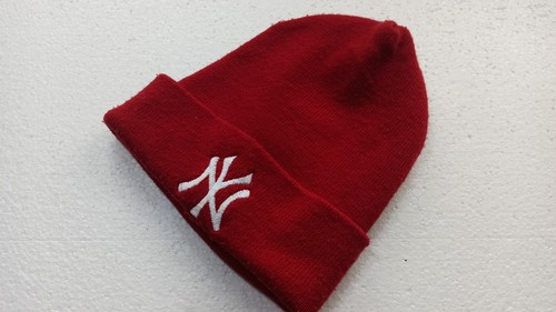 red yankees beanie