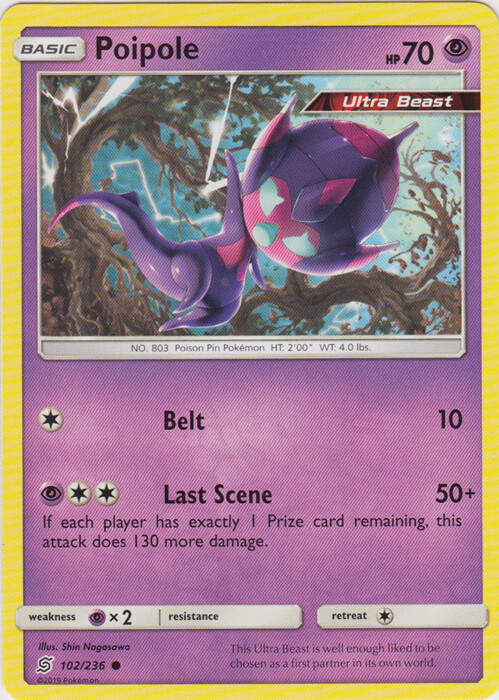 x4 Poipole 102/236 Common Pokemon SM11 Unified Minds M/NM