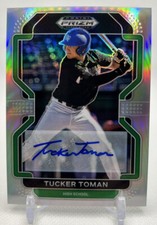 2022 Panini Prizm Draft Picks Tucker Toman Silver Prizm Auto