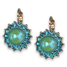 Earrings By Mariana Woman Brilliant Laguna and Zircon Swarovski Crystals