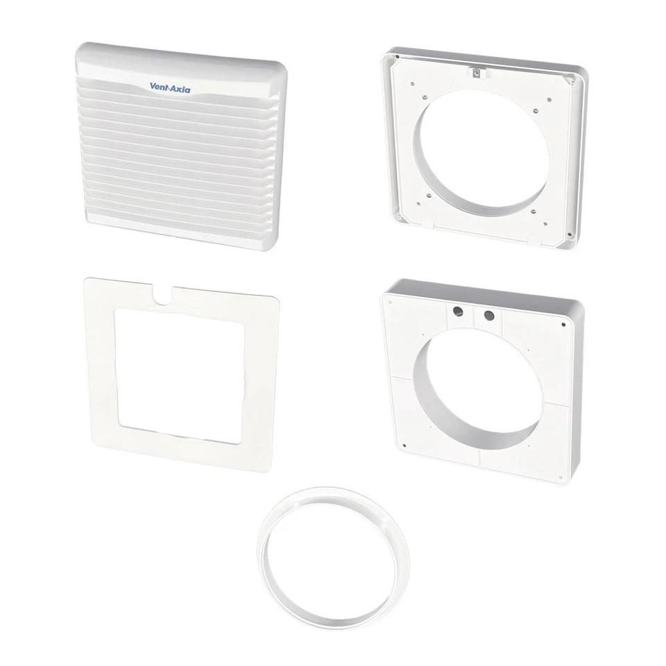 Vent Axia 140901A Extractor Fan Window Kit  VA150 VA140 150mm Ventilation White - Image 2 of 4