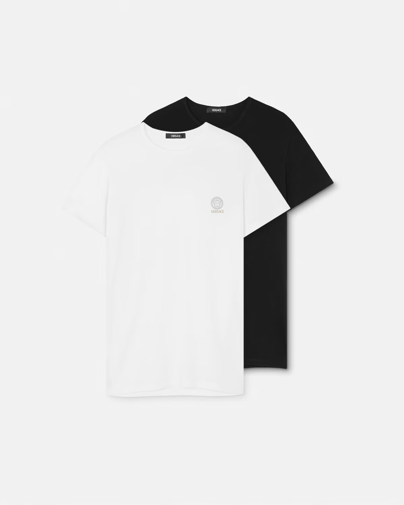 Versace Medusa Undershirt 2 Pack White and Black - Men's Size 4 ( US S)