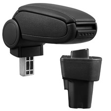 Armlehne Mittelarmlehne Leder Bezug Schwarz für Kia Picanto ab Bj. 2011-