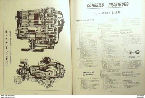 Revue Technique Automobile Camion Panhard voiturettes Avolette & Mochet 129#1957 - Foto 3 di 4