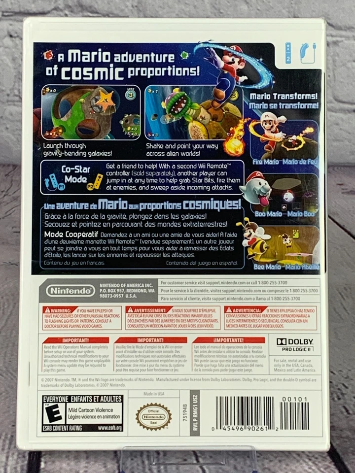 Super Mario Galaxy [Nintendo Selects] (Nintendo Wii, 2011) Brand New Sealed - Image 2 of 4