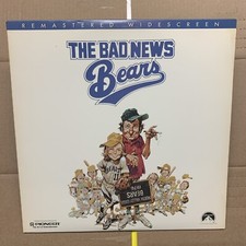 THE BAD NEWS BEARS Laserdisc REMASTERED WIDESCREEN WALTER MATTHAU HTF RARE