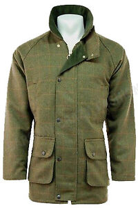4XL Derby tweed homme laine veste imperméable et chaud tir chasse S