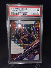 Mosaic 2019-20 NBA Lakers Anthony Davis Silver Will To Win Card *GEM MINT PSA 10