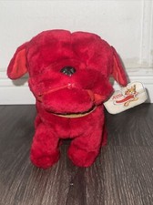 Sitting Red Bulldog Dog Puppy Plush Stuffed Animal Toy W Collar 10 Royal Plush
