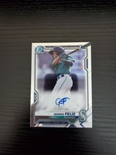 George Feliz - 2021 Bowman Chrome 1st Bowman Autograph - ON-CARD AUTO
