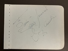 Vic Damone Johnnie Ray Signed Autograph Album Page 1950s Singer