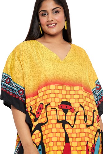 Women Kaftan Plus Size Hippie Boho Dress Kimono Long Maxi Summer Beach Sundress - 第 20/122 張圖片